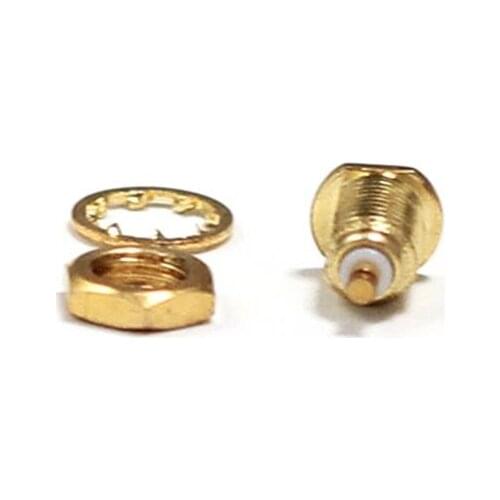 1PC MCX Female Jack nut RF Coax Connector solder post Straight Goldplated NEW wholesale