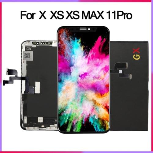 100% High Quality GX Soft oled LCD Screen Digitizer Replacement For iPhone X XS XSMXA 11PRO OLED Screen
