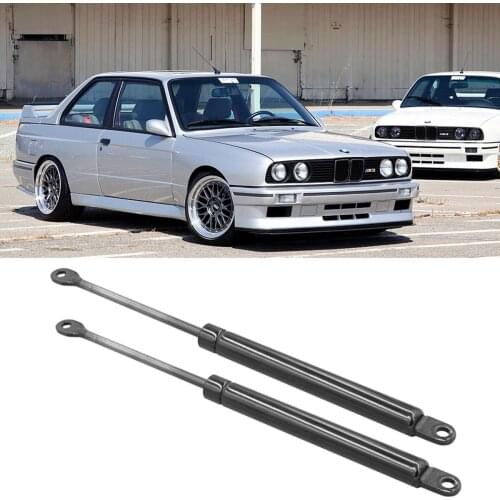 2PCS Front Engine Bonnet Hood Gas Shock Struts Lift Support For BMW E30 1982-1992 TOURING 87-94 CONVERTIBLE 85-93 51231906286