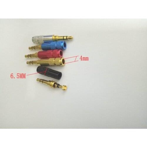 25pcs 5color Gold Plated mini 3.5mm sterto plug Audio soldering connector adapter New