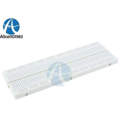 830 Point Solderless PCB Bread Board MB-102 MB102 Bread Board White For Arduino Shield Test Develop DIY Starter KIT