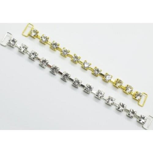 Gold Silver bottom Seiko Rhinestone Claw chain Diamond crystal Drill apparel material Accessories wedding Hand sewing design