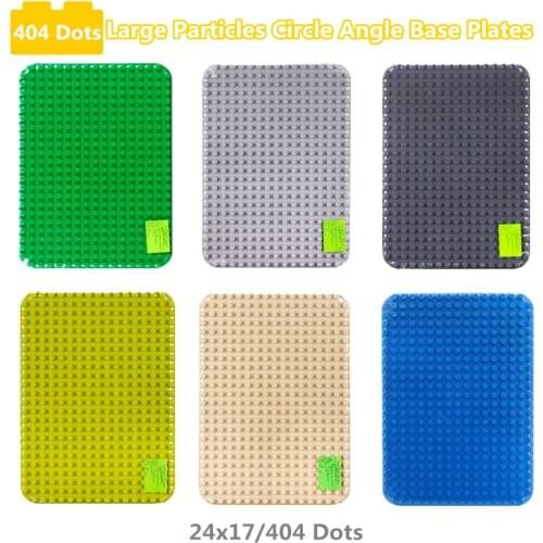 Diy 404 Dots Large Particle Building Blocks Base Plate Enlighten Baby Bricks Creative Toys for Children Kids Birthday Gifts