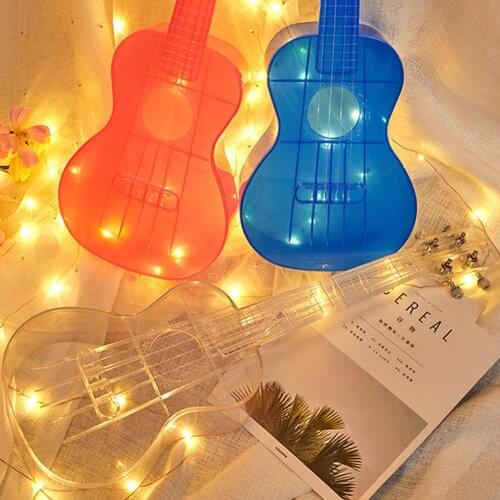 23 inch Transparent Ukulele Waterproof Outdoor Hawaiian Small Guitar Ukulele Musical Instrument