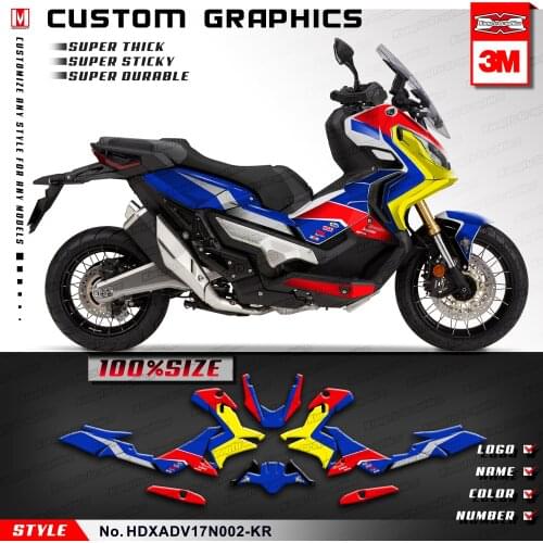 KUNGFU GRAPHICS Scooter Bike Decor Custom Sticker Kit Complete PVC Vinyl Wrap Set for X-ADV 750 2017 2018 2019 2020 Customizable