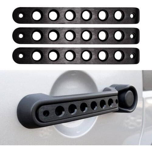 Red Black Front Rear Door Grab Handle Inserts Cover for Jeep Wrangler JK JKU Unlimited Rubicon Sahara Accessories Parts 2007-201