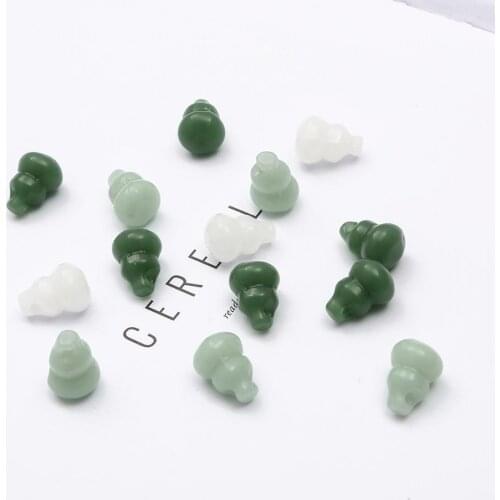 Top Sale 10Pcs/lot 16x12mm Gourd Shaped Glass Beads Handmade Needlework Beads For DIY Jewelry Making Bracelet Necklace Accessory