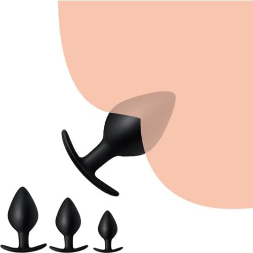 Men and Women Beginners Erotic Intimate Adult Sex Plug Anal Trainer Small Silicone Anal Plug Sleeve Butt Plug Anal Dildo Sex Toy