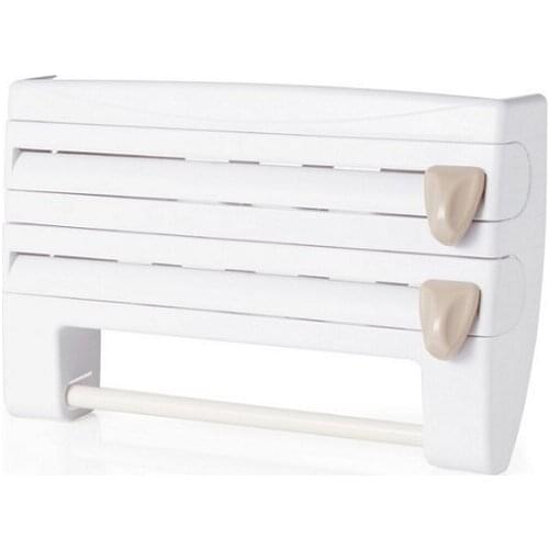 Mylb Useful ABS Kitchen Roll Holder Kitchen Foil Film Wrap Tissue Paper Dispenser Rack Storage Shelf For Kitchen Bedroom