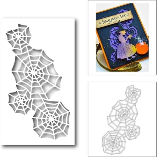 2020 New Halloween Spider Web Metal Cutting Dies For DIY Cut Paper Craft Making Background Greeting Card Scrapbooking No Stamps