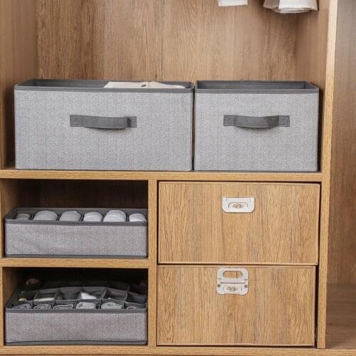 New Folding wardrobe Storage Box Clothes Toys Storage Basket For Toys Organizer Home Laundry Basket With Handle storage bin