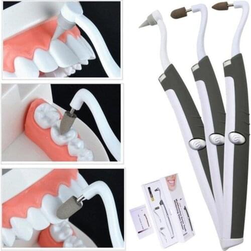 New LED Electric Sonic Tooth Stain Eraser Plaque Remover Multifunction Dental Cleaning Tool Kit Teeth Whitening Polisher