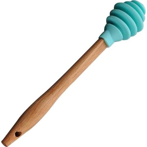 Office Honey Splash Bar Long Handle Non-stick Silicone Viscous Substance Honey Dipper Stick Dessert Tools