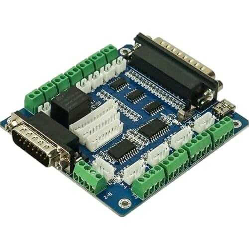 MACH3 Engraving Machine Interface Board 5 Axis Stepper Motor Driver Control Board CNC Interface Card