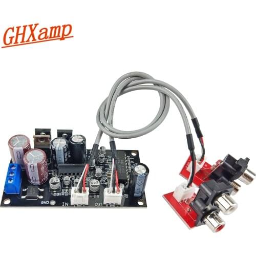 GHXAMP Vinyl Record Player Preamplifier Board MM MC Phono Amplifier JRC2150BBE Treble Bass Sound Processing AC10-17V 1PC