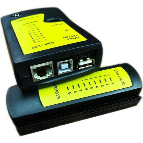 Professional RJ45 USB Network Cable Wire Tester Network LAN Detector Tester Networking Tool Test USB RJ45 Cable Switch Port