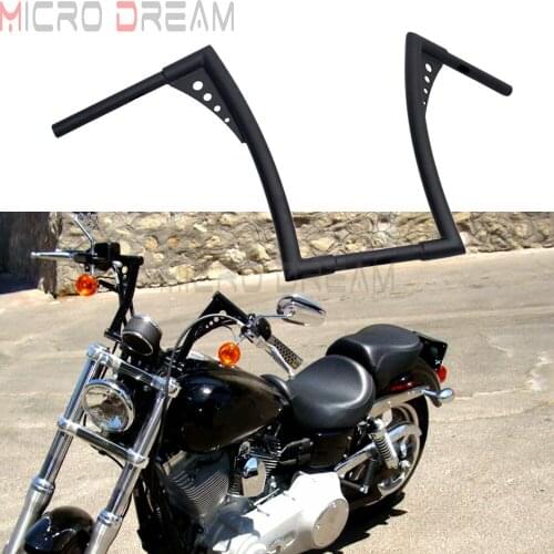 16" Rise 34-1/2'' Wide Motorbike APE Hanger Handlebars Fat Bar Drag Z Bars For Harley FLST FXST Sportster XL Bobber Dyna Custom