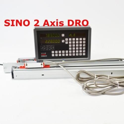 SINO 2 Axis Digital Readout DRO KIT For Mill Milling Machine With Linear Scales