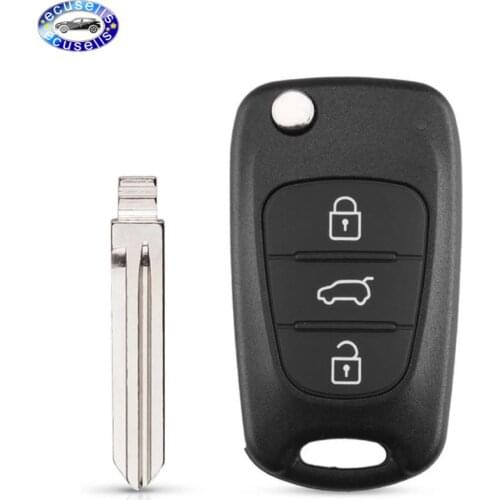 3 Button Replacement Shell Folding Remote Key Case Fob for Kia Forte Sportage Soul