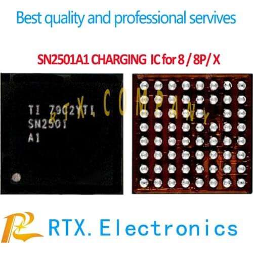 SN2501A1 For IPhone 8 8Plus X 10 8P U3300 Tigris Charging IC 63pin USB Charger Control Power Supply IC Chip SN2501 Original New