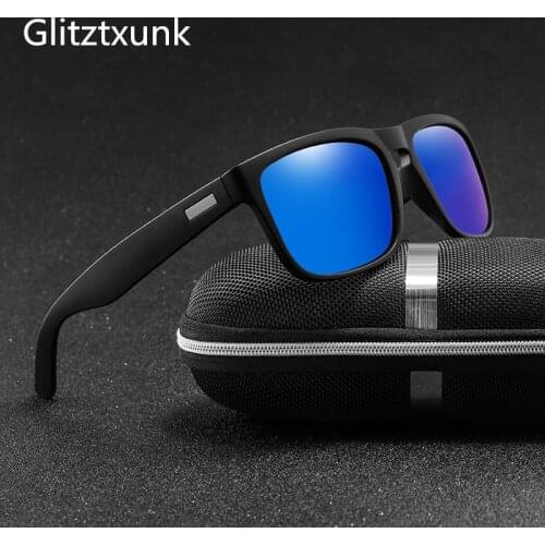 Glitztxunk Photochromic Polarized Sunglasses Men Driving Square Chameleon Sun Glasses Male Change Color Drivers Goggles Eyewear