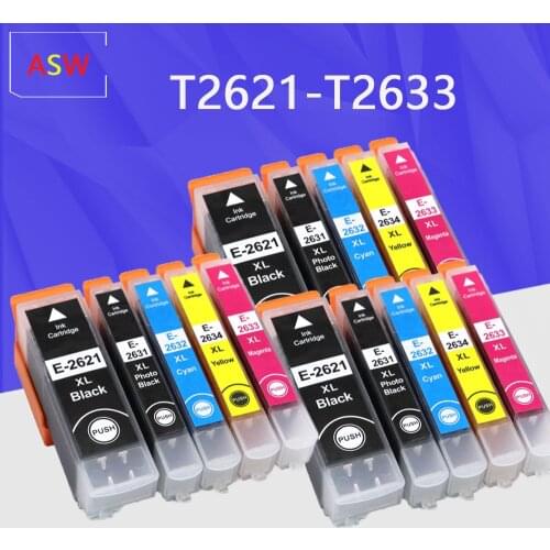 Compatible Ink Cartridge T2621 26XL for Epson XP510 XP520 XP600 XP605 XP615 XP620 XP625 XP710 XP720 XP800 XP810 XP820 Printer