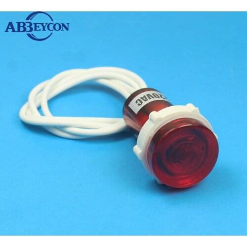 15mm Indicator Pilot Lamp 6V/12V /24V bike indicator light motorcycle indicator lights signal indicator light plastic 220V Light