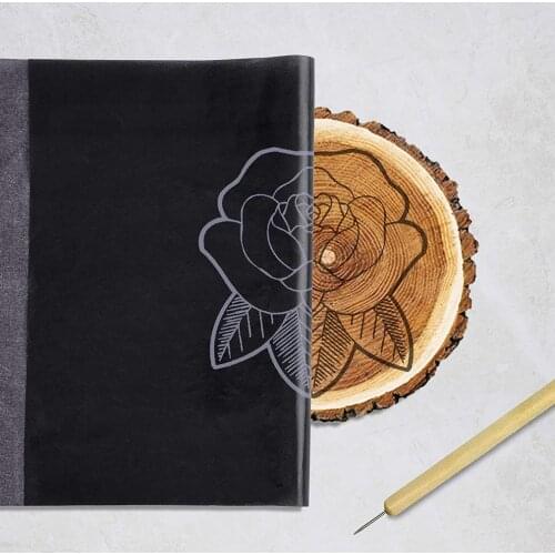 100pcs A4 Carbon Paper Carbon Thermal Transfer Paper Erasable Tracing Paper Durable Carbon Paper For Wood Paper Canvas