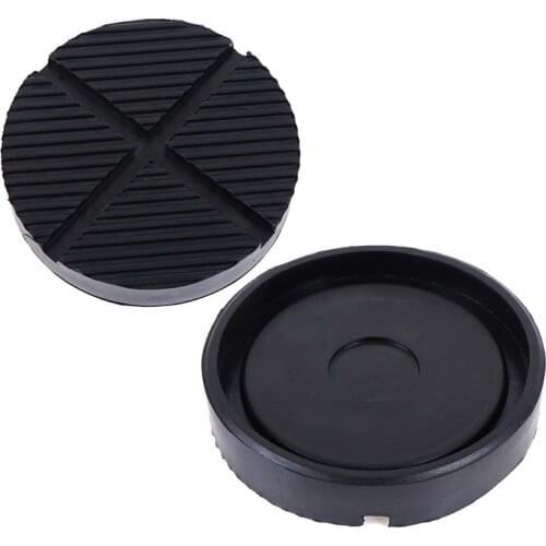 12.5cm Universal car cross slotted frame rail floor jack rubber pad adapter Jacking Disk Pad Tool Pinch Weld Side Lifting Disk