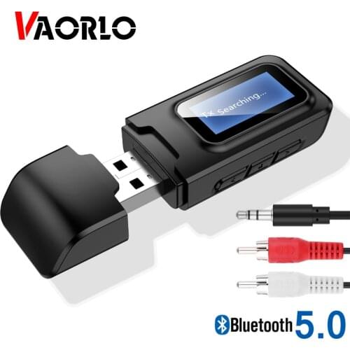 USB Dongle 5.0 Bluetooth Adapter Transmitter Receiver For Computer Headphones LCD Devices Display Low Latency Stereo Adapter