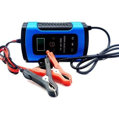 12V 6A Motorcycle Repair Type Battery Charger Car For Lead Acid Storage Charger Intelligent LCD Display 110V/220V Charging
