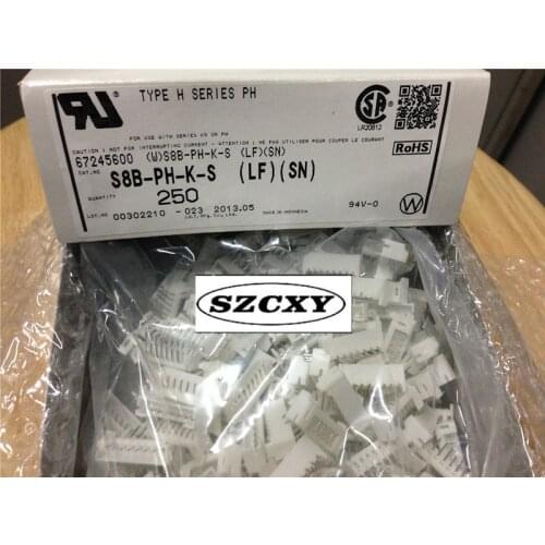 100% New and original S8B-PH-K-S JST pin holder b8b-ph-k-s connector /PH series /2.0mm spacing