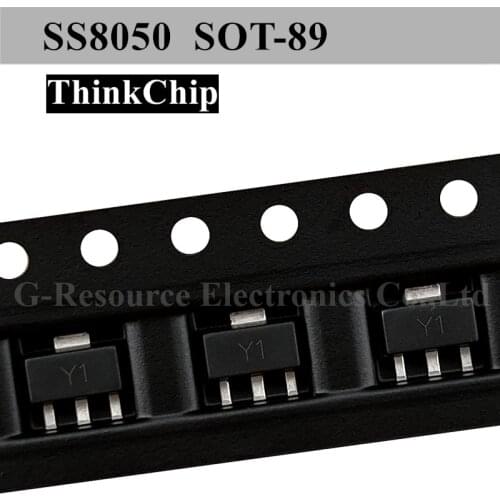 100pcs) PXT8050 SS8050 S0T-89 8050 SMD Crystal Triode (Marking Y1)