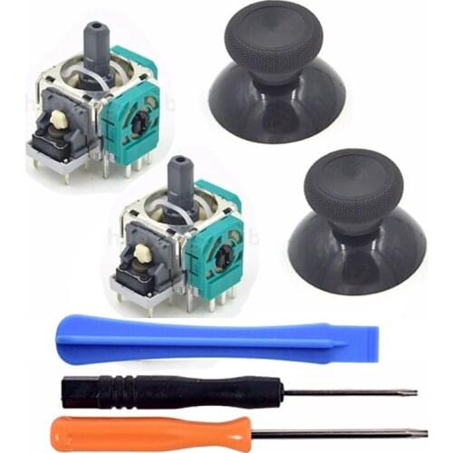 2sets New Original 3D Analog Vibration Joystick +Thumb Stick Rocker Mushroom Cap for XBOX ONE Controller