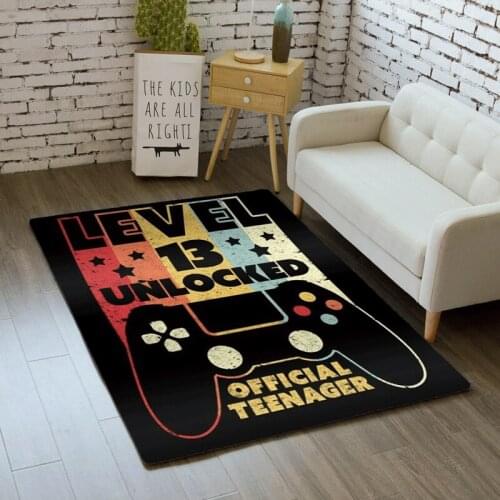 3D Carpets Gamer Boys Bedroom Living Room Area Rug Decor Non-Slip Gaming Children Play Kitchen Bathroom Floor Carpet Doormat