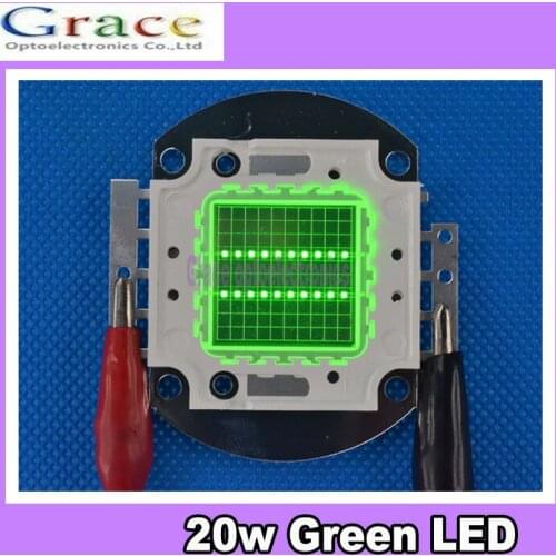 5pcs/lot 20W 20 Watt green led High Power Led Light 520-525NM