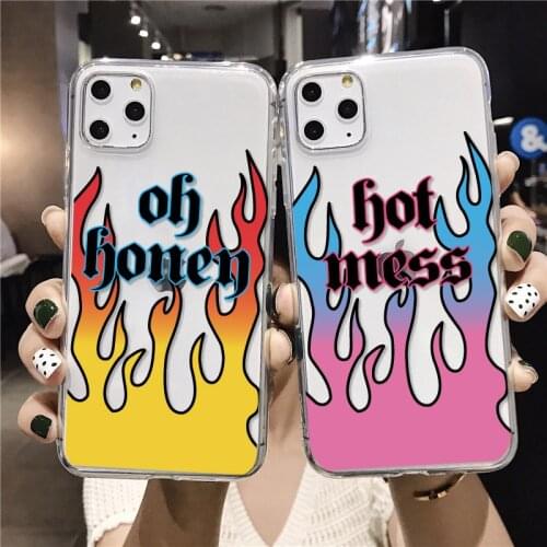 Hot Fire Sexy Good Vibes Fashion Case For iPhone 11 Pro 7Plus 7 12 8 8Plus X XS Max XR Soft Clear TPU Phone Case Cover Fundas