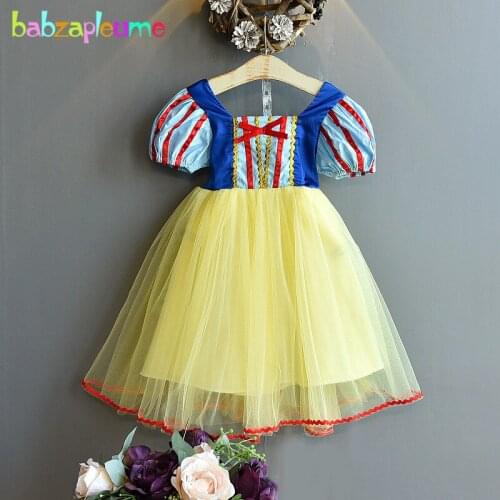 2-6Years/Summer Outfits Kids Dresses For Baby Girls Cute Princess Costume Lace Bow Tutu Toddler Dress For Children Clothing 1897