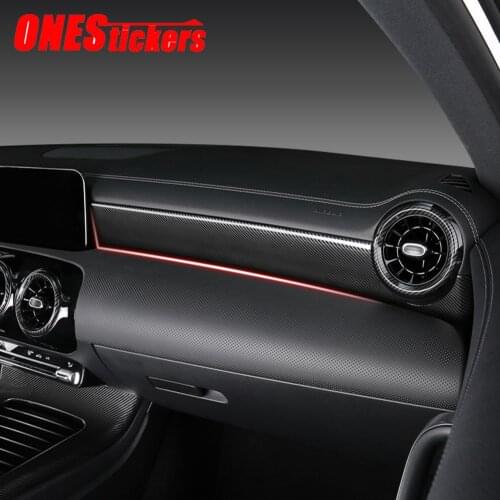 For Mercedes Benz A Class W177 V177 A180 A200 A220 A250 AMG A35 A45 2019-2021+ Car Central Dashboard Panel Air Outlet Trim Cover