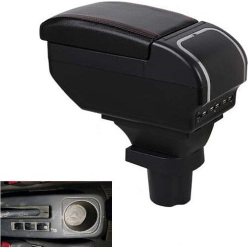 For suzuki liana armrest box central Store content Storage box armrest box with cup holder ashtray 9USB interface