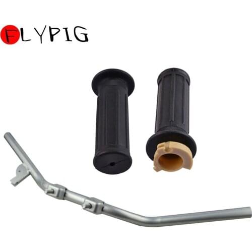 FLYPIG Peewee 50 PW50 PY50 Handle Bar Handlebar Hand Grips Set For Yamaha JS50PY GTMOTOR G50T Loncin PY50 LX50PY Jianshe PY50