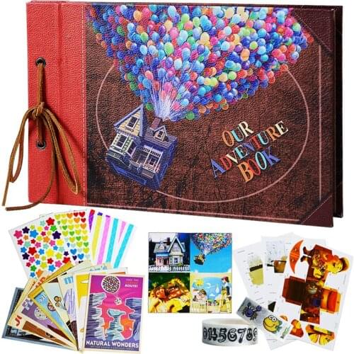 60Page DIY Handmade Retro Photo Album Adventure Book Retro Tether Photo Album Our Adventure Book Family Scrapbook Photo Album