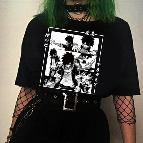My Hero Academia T Shirt Anime Dabi Graphic Tees Funny Anime Boku No Hero Academia T-shirt Unisex Male