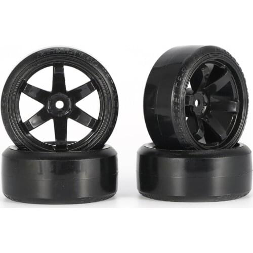 Hard Plastic RC Drift Tire Hard Tyre Set for Traxxas HSP Tamiya HPI RC On-road Vehicle Drifting Car Spare Parts 4Pcs