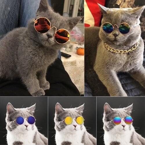Pet Sunglasses Cat Glasses For Small Cat Dog Eye-Wear Glasses Lovely Kitten Lenses Pet Accessories Photos Prop Pets Party Decor