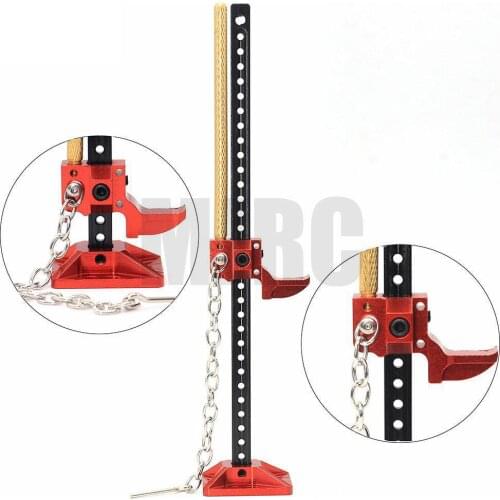 1/10 Scale Accessories Metal Mini Lifting Jack for RC Crawler Car Axial SCX10 Traxxas TRX4 Tamiya CC01 RC4WD D90 D110 Simulation