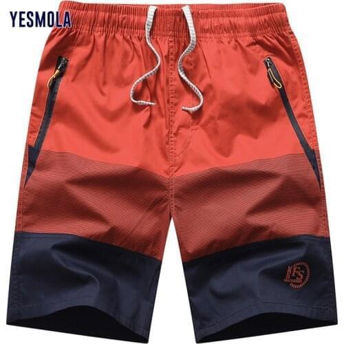 YESMOLA Big Size Mens Short Pants Loose Cotton Casual Summer Men Swimwear Shorts Trunks Beach Board Short Breathable
