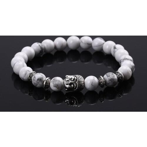 2016 New Originality Fashion Joker Men and Women Bracelet Black Buddha 8mm Beads Bracelet Wholesale Gift