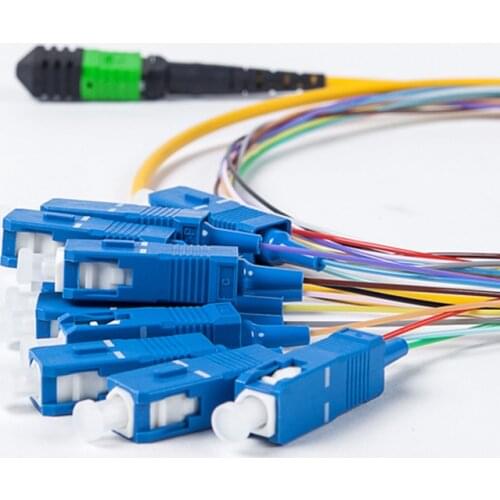 3M MPO/MTP APC UPC male TO SC UPC SM 12 strands SC FTTH Fiber optic patch cord cable pigtail