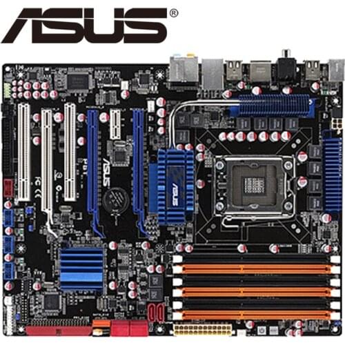 Original motherboard for ASUS P6T LGA 1366 DDR3 for Core i7 Extreme cpu 24GB USB2.0 X58 Desktop motherboard